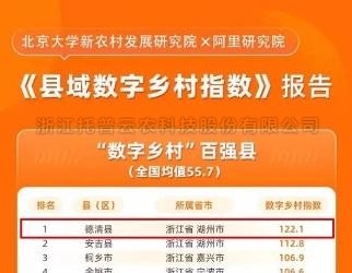 ​數字鄉村指數全國百強縣域榜單發布，位居榜單前十的縣域都做了啥？